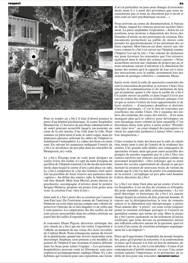 Extrait article - respect (DA : ©ZOO Designers)