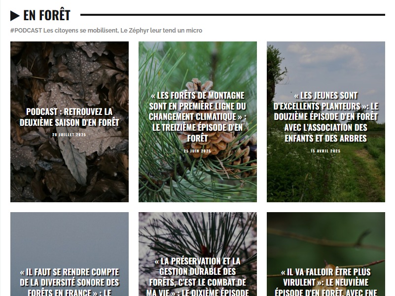 Page podcasts - Le Zéphyr