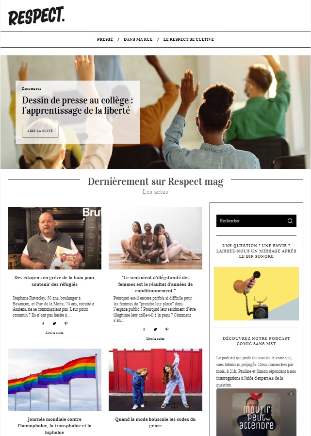 Homepage -Respect mag